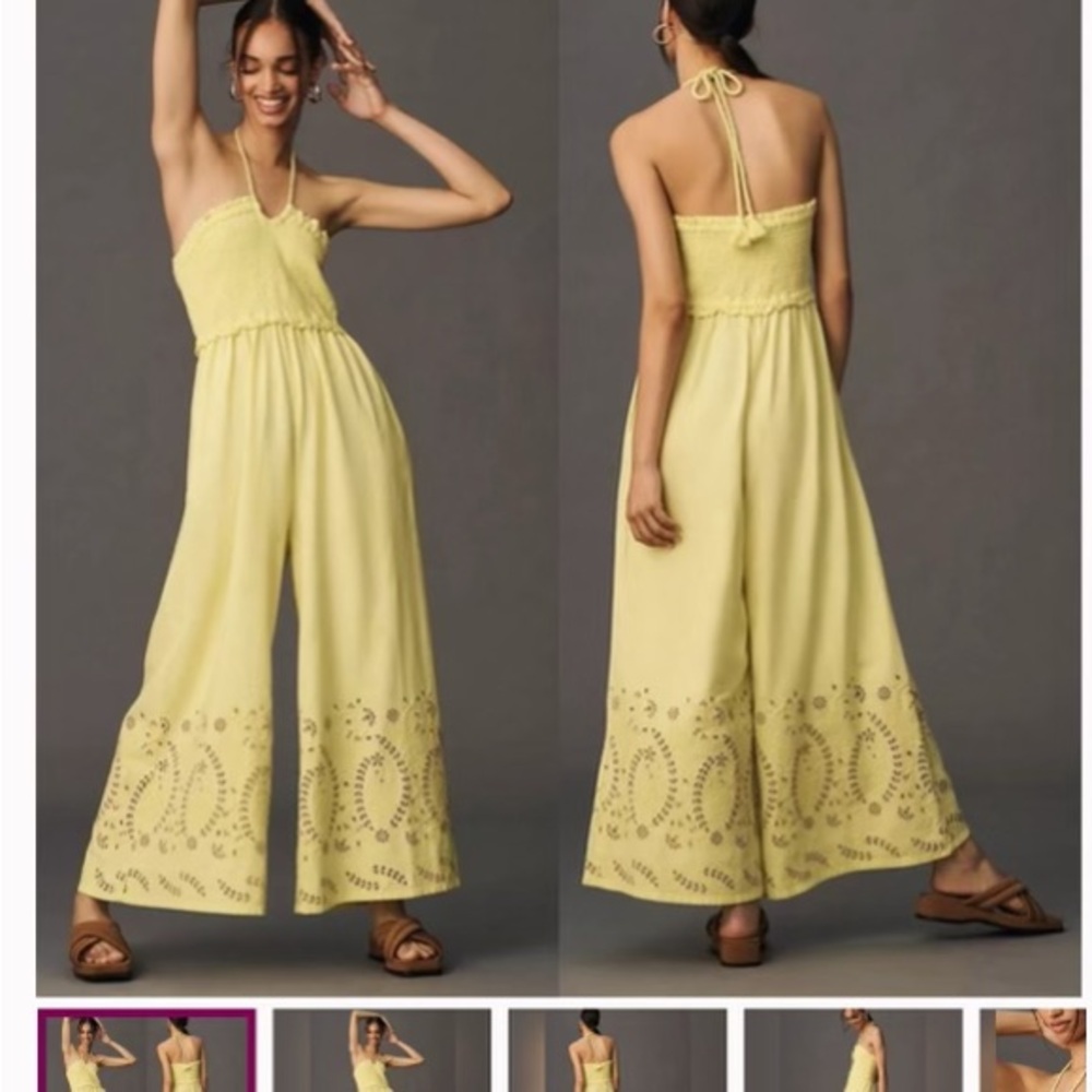 Yellow Halter Jumpsuit